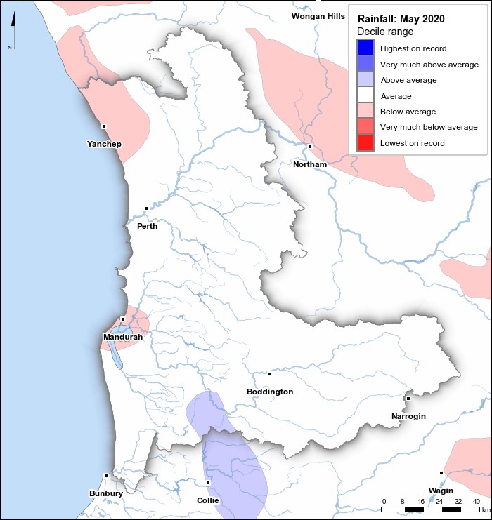 Rainfall deciles: May 2020
