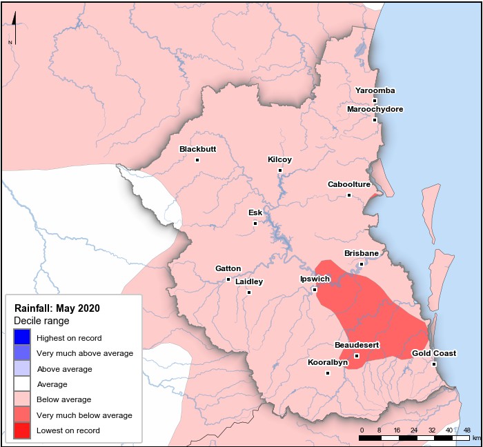 Rainfall deciles: May 2020