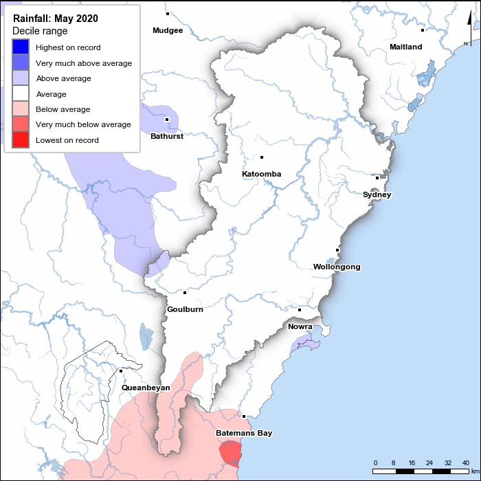 Rainfall deciles: May 2020