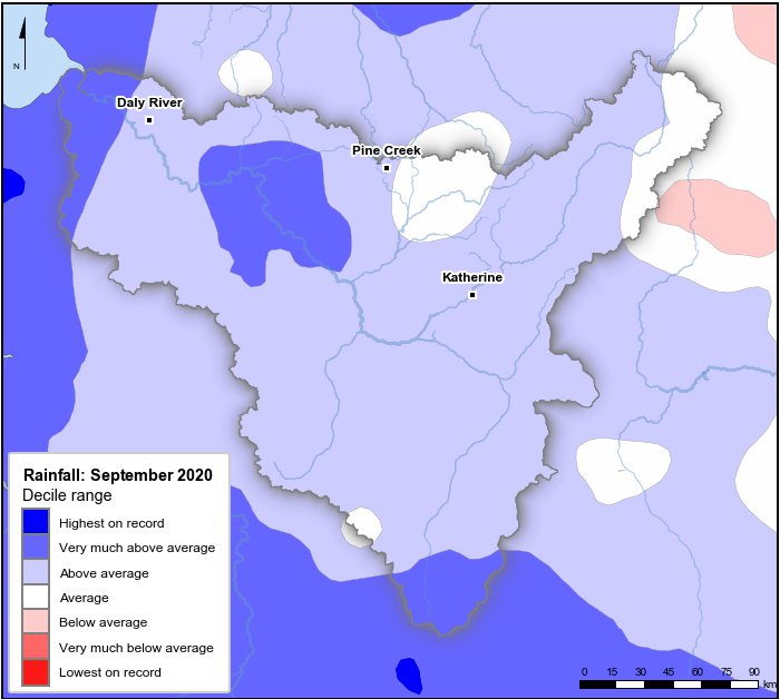 Rainfall deciles: September 2020