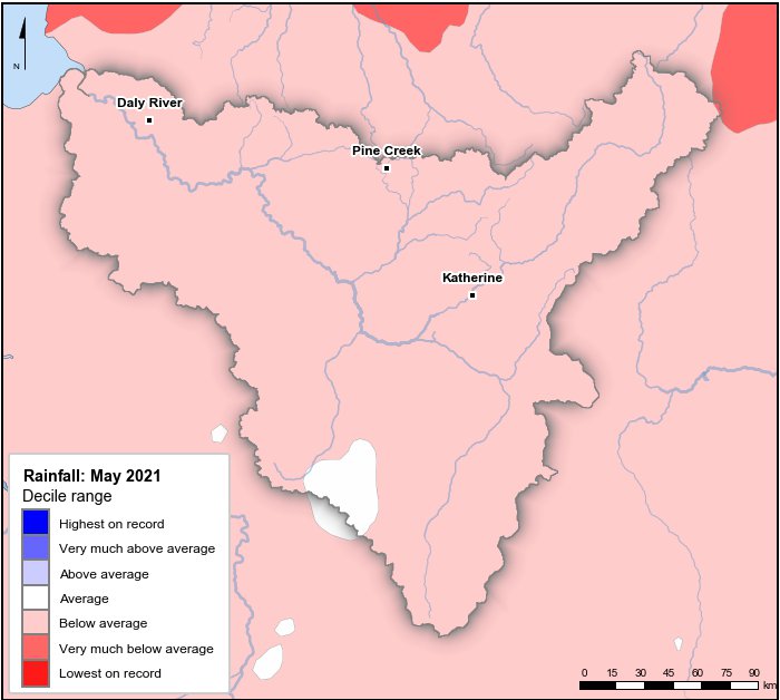 Rainfall deciles: May 2021