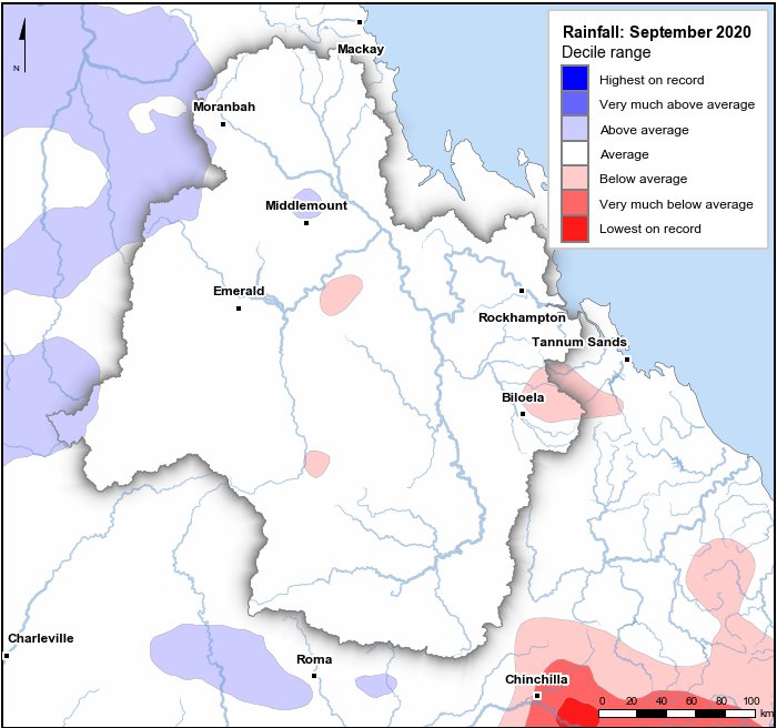 Rainfall deciles: September 2020