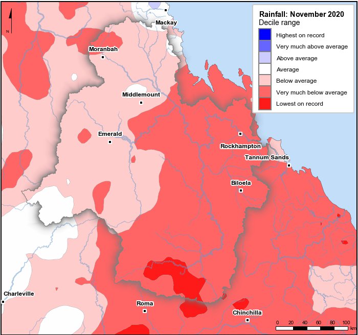 Rainfall deciles: November 2020