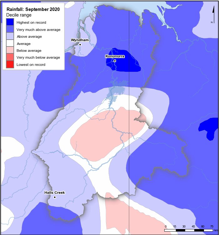 Rainfall deciles: September 2020