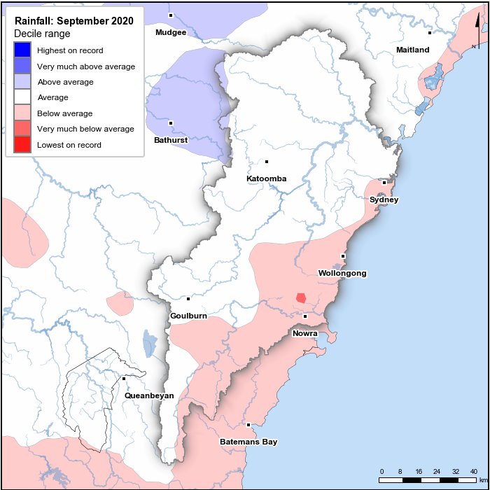 Rainfall deciles: September 2020