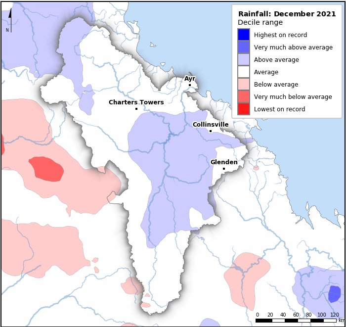 Rainfall deciles: December 2021