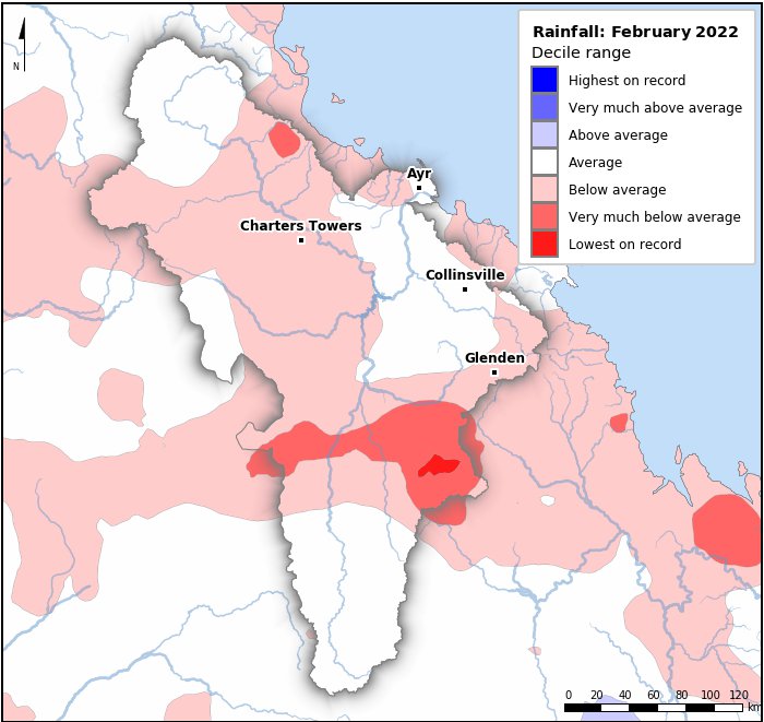 Rainfall deciles: February 2022