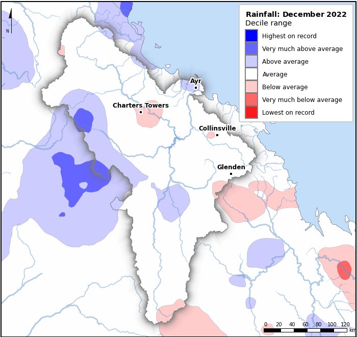 Rainfall deciles: December 2022