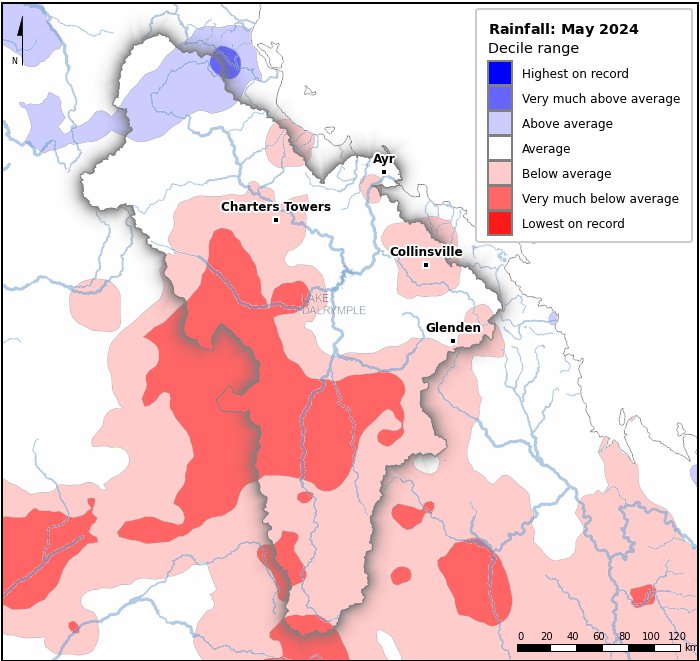 Rainfall deciles: May 2024
