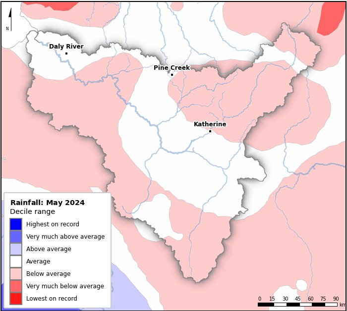 Rainfall deciles: May 2024