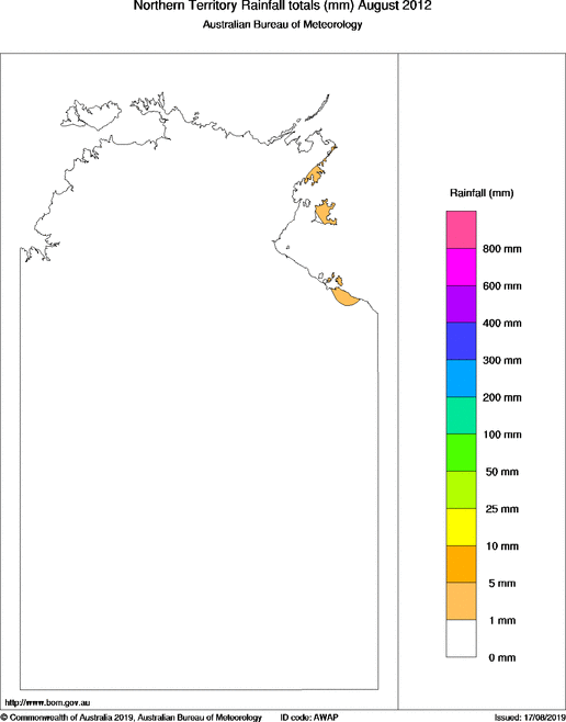 Map of Rainfall totals