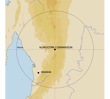 Topographic map showing site location