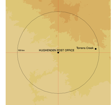 Topographic map showing site location