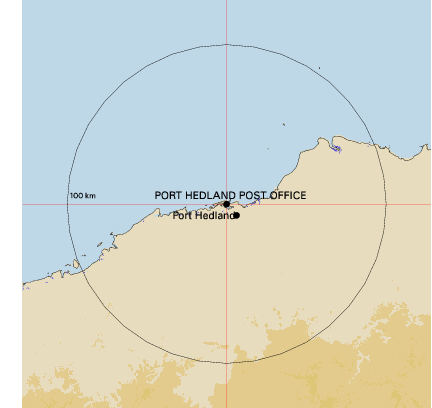Topographic map showing site location