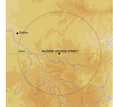 Topographic map showing site location