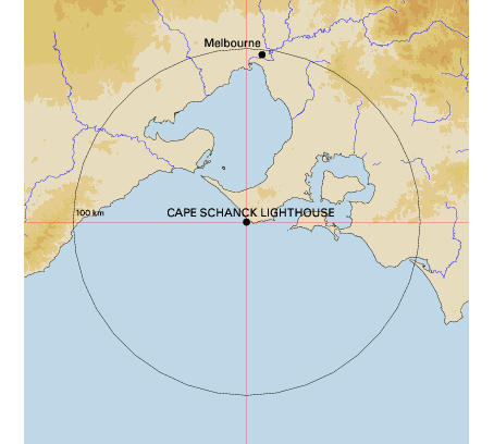 Topographic map showing site location