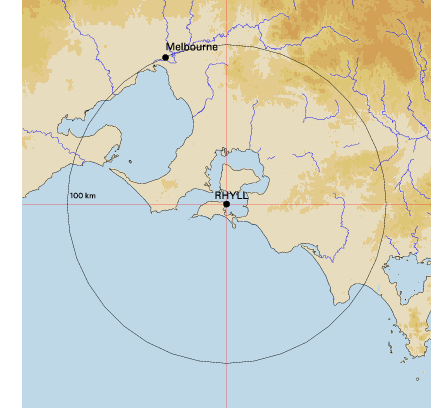 Topographic map showing site location