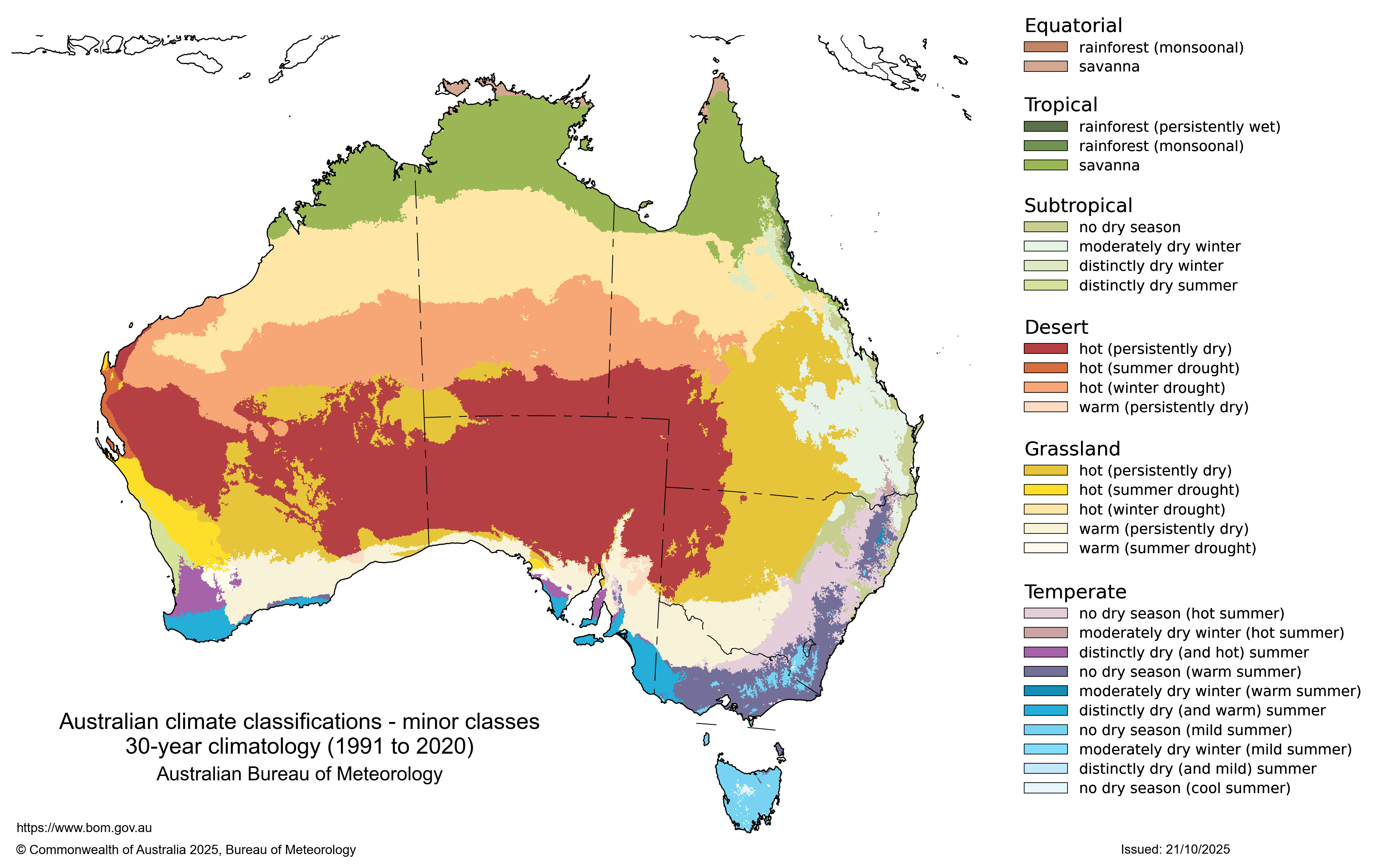Climate Classification Maps Bureau Of Meteorology
