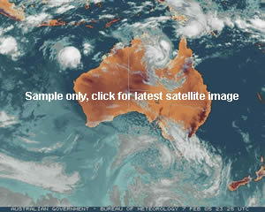 Sample colour satellite image, click to view latest colour image