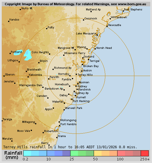 Terry Hills Rain Radar Terry Hills Rain Radar