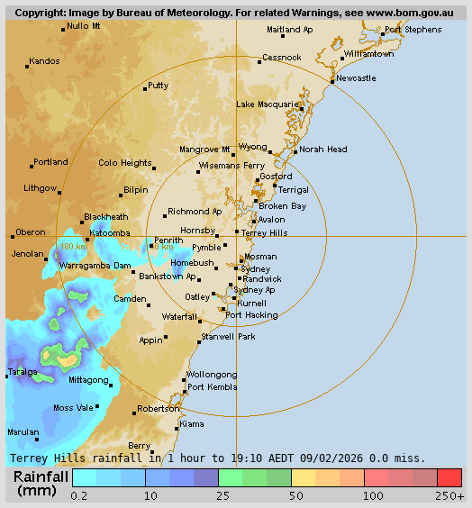 Terry Hills Rain Radar Terry Hills Rain Radar