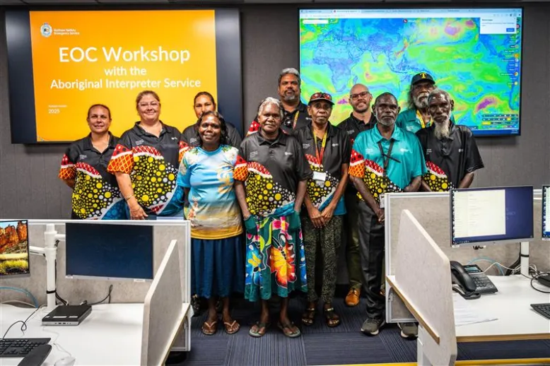 Bureau of Meteorology 2025 Aboriginal interpreter workshop participants.