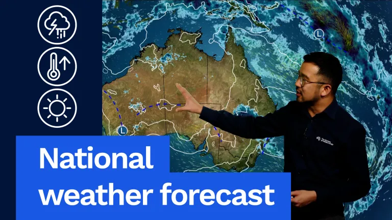 National weather forecast: Hot, unsettled for Aus, milder in east