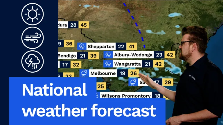National weather forecast: Heat easing in the south-east, hot in WA