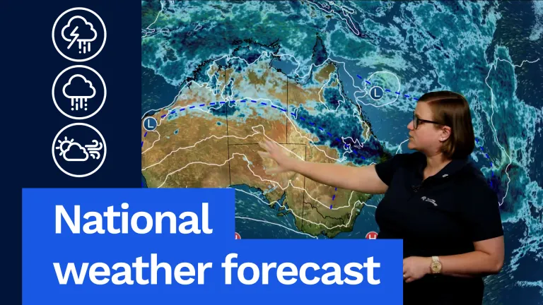 National weather forecast: Rain and storms for northern Australia