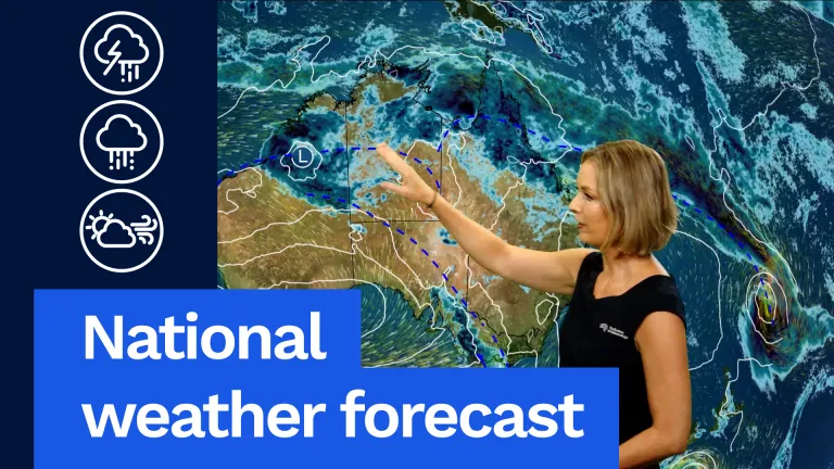 National weather forecast: Cool change for SE, wet across the north