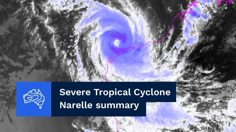 Severe Tropical Cyclone Narelle’s journey across northern Australia