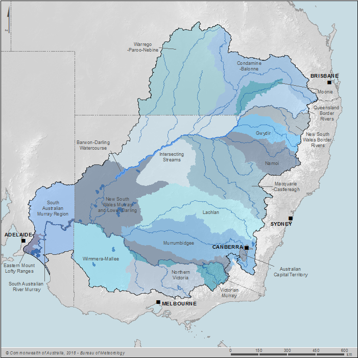 Figure C11 Water Resource Plan areas for surface water within the Murray-Darling Basin region