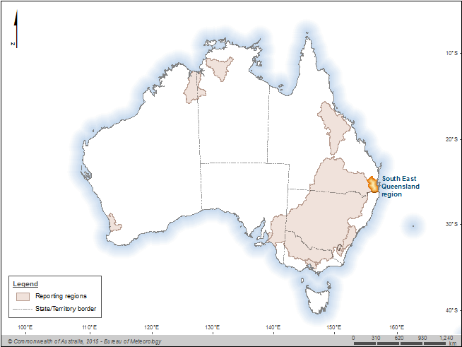 Figure C1 The South East Queensland region within Australia