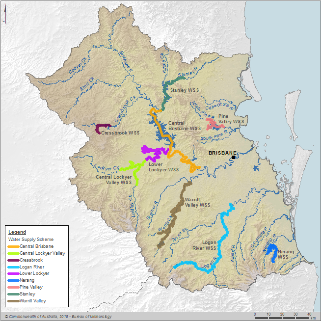Figure C9 Water supply schemes in the South East Queensland region