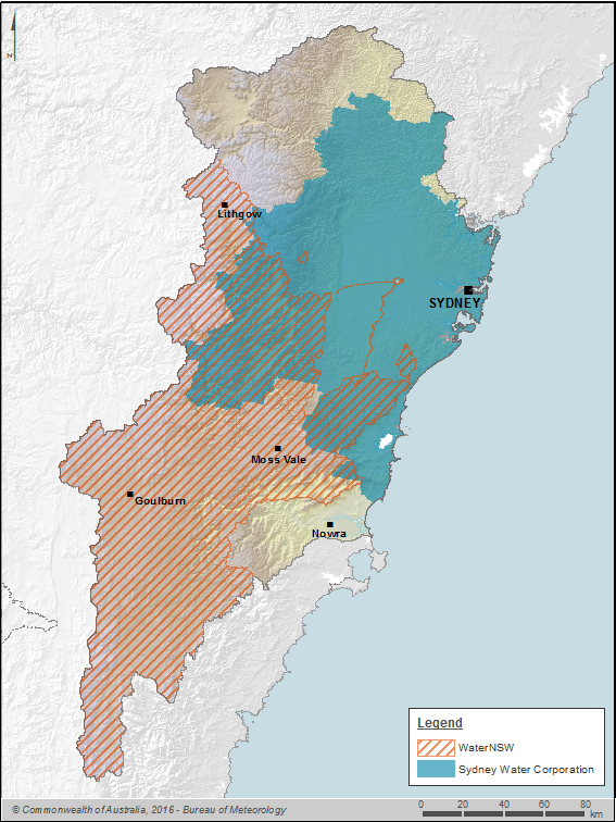 Figure C9 Boundaries of Sydney Water Corporation and WaterNSW within the Sydney region