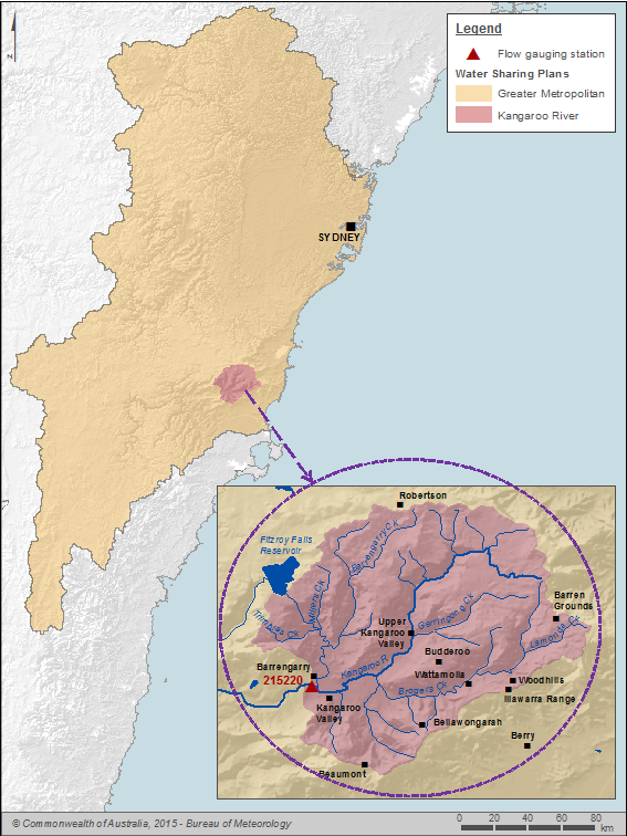  Figure 22 The Kangaroo River water sharing plan area