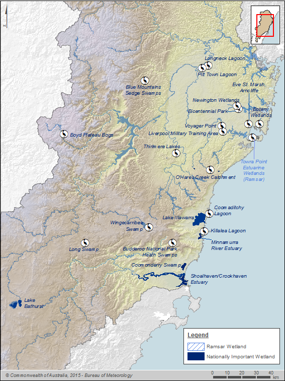  Figure C4 Significant wetlands of the Sydney region