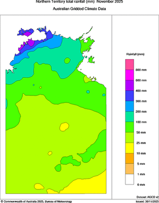 Map of Rainfall totals