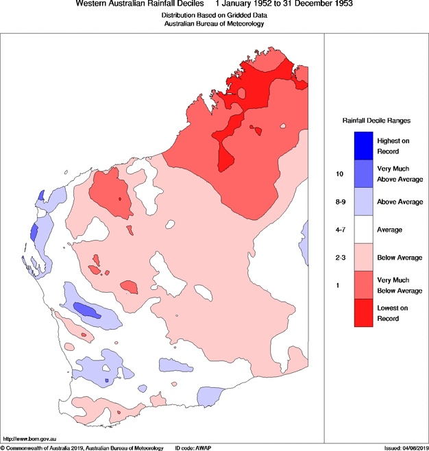 Twenty-four-monthly rainfall deciles for Western Australia